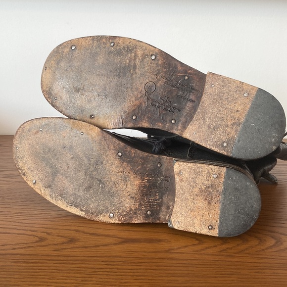 All Saints combat moto motorcycle leather boots size 37 - Picture 4 of 7